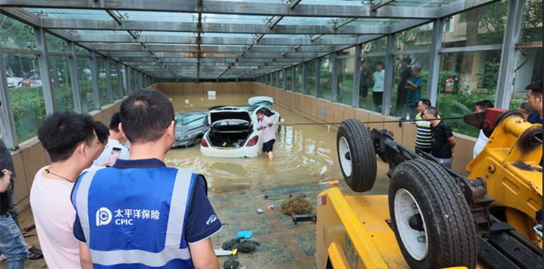 受强降雨影响 温州保险业接超8000辆车...