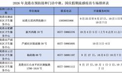 特别提醒：龙港这些市民免费接种！中秋国庆假期专场