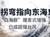 拐弯指向东海！“白海豚”爆发式增强，已成超强台风