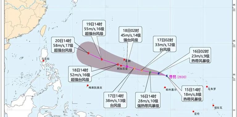新台风“蔷琵”生成！或达超强台风，气...